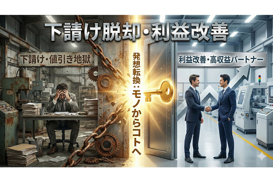 【製造業の脱・下請け戦略】「いいモノを作れば売れる」は嘘？値引き地獄から高利益体質へ変わる「コト売り」の極意