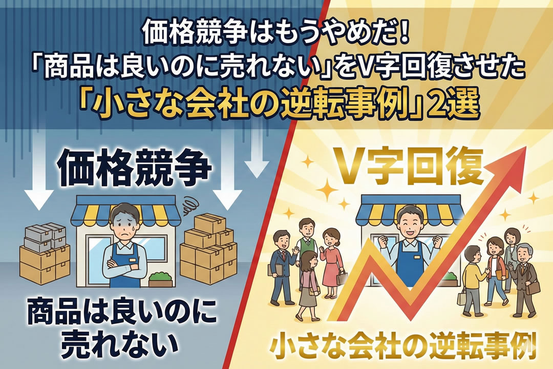 良い商品なのに売れない原因は？中小企業が「脱・価格競争」でV字回復した逆転事例2選