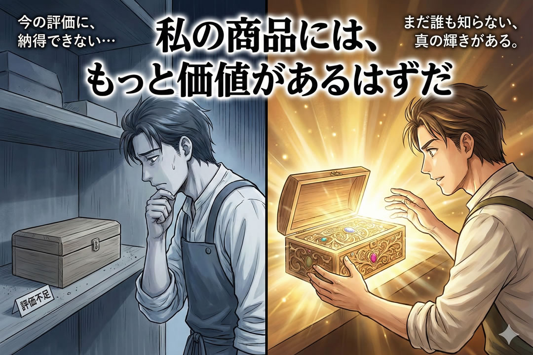 私の商品には、もっと価値があるはずだ