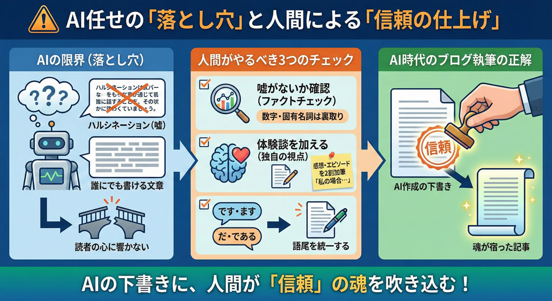 これだけは注意！AI任せの「落とし穴」