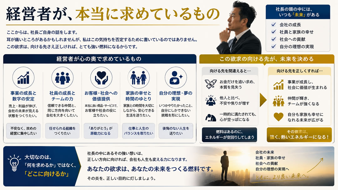 経営者が、本当に求めているもの