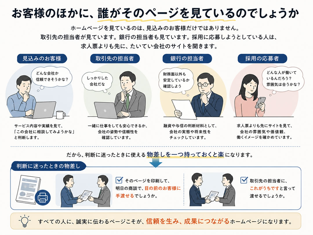 お客様のほかに、誰がそのページを見ているのでしょうか