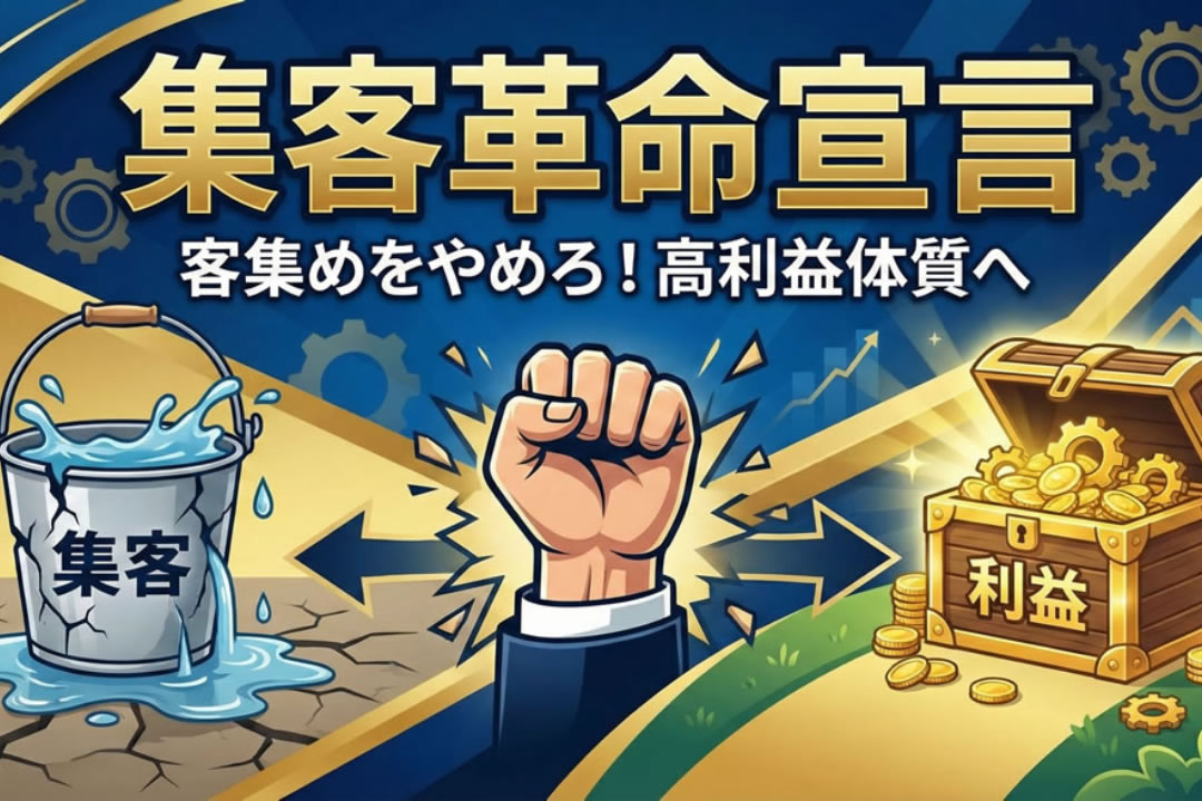 【集客革命宣言】なぜ、あなたの会社は今すぐ「客集め」をやめるべきなのか？ ～日本の中小企業を救う、唯一の生存戦略～